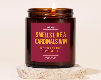 Smells Like A Cardinals Win Candle, Cardinals Candle, Cardinals Gifts, Cardinals Merch, Cardinals Football, Cardinals Decor, AZ Cardinals