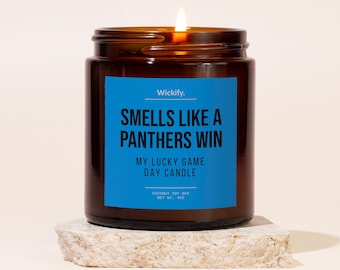 Smells Like A Panthers Win Candle, Panthers Candle, Panthers Gifts, Panthers Merch, Panthers Football, Panthers Decor, Panthers Game Day