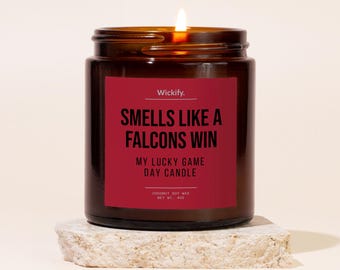 Smells Like A Falcons Win Candle, Falcons Candle, Falcons Gifts, Falcons Merch, Falcons Football, Falcons Decor, Falcons Game Day