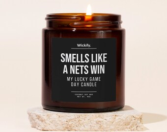 Smells Like A Nets Win Candle, Nets Candle, Nets Gifts, Nets Merch, Nets Basketball, Nets Decor, Game Day