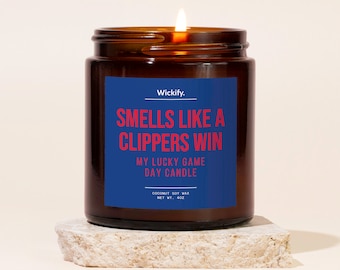 Smells Like A Clippers Win Candle, Clippers Candle, Clippers Gifts, Clippers Merch, Clippers Basketball, Clippers Decor, Game Day