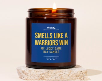 Smells Like A Warriors Win Candle, Warriors Candle, Warriors Gifts, Warriors Merch, Warriors Basketball, Warriors Decor, Game Day