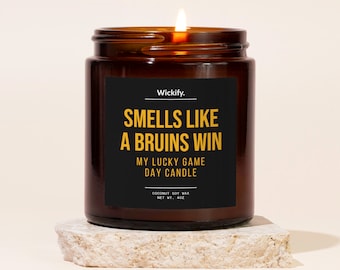 Smells Like A Bruins Win Candle, Bruins Candle, Bruins Gifts, Bruins Merch, Bruins Hockey, Bruins Decor, Game Day