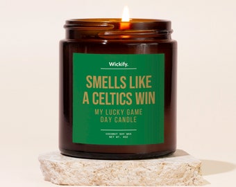 Smells Like A Celtics Win Candle, Celtics Candle, Celtics Gifts, Celtics Merch, Celtics Basketball, Celtics Decor, Game Day