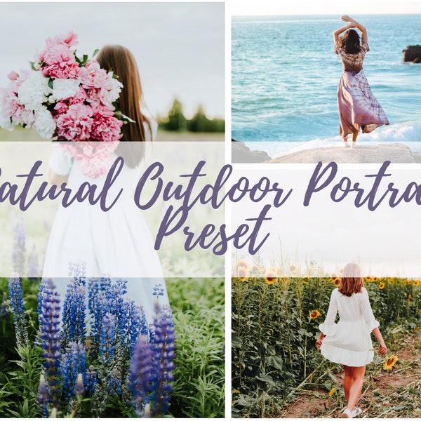 10 Natural Outdoor Portrait Lightroom Presets | Wedding and Family Preset | Mobile Presets | Photo Editing Presets | Photo Editing Tools