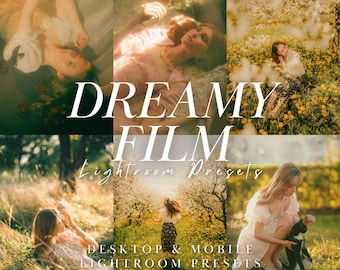 24 Dreamy Film Retro Nostalgic Lightroom Presets for Outdoor, Landscape, Portrait, Nature (Mobile & Desktop)