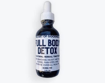 Full Body Detox Glycerite Tincture [Alcohol-Free], Remove heavy metals, detox tincture