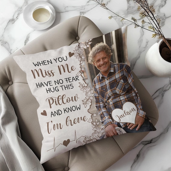 Personalized Custom Person Photo Throw Pillow Cover, Memorial Keepsake Gift , Custom Remembrance Pillow Case, Memory Tribute Gift