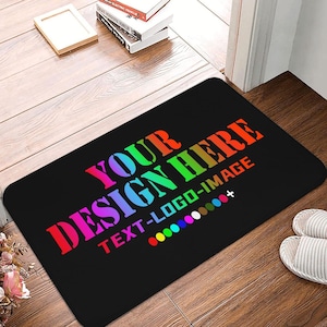 Custom Rug Personalized Decoration Door Mat Customized Non-Slip Area Floor Carpet for Bedroom Bathroom Living Room Entryway Office