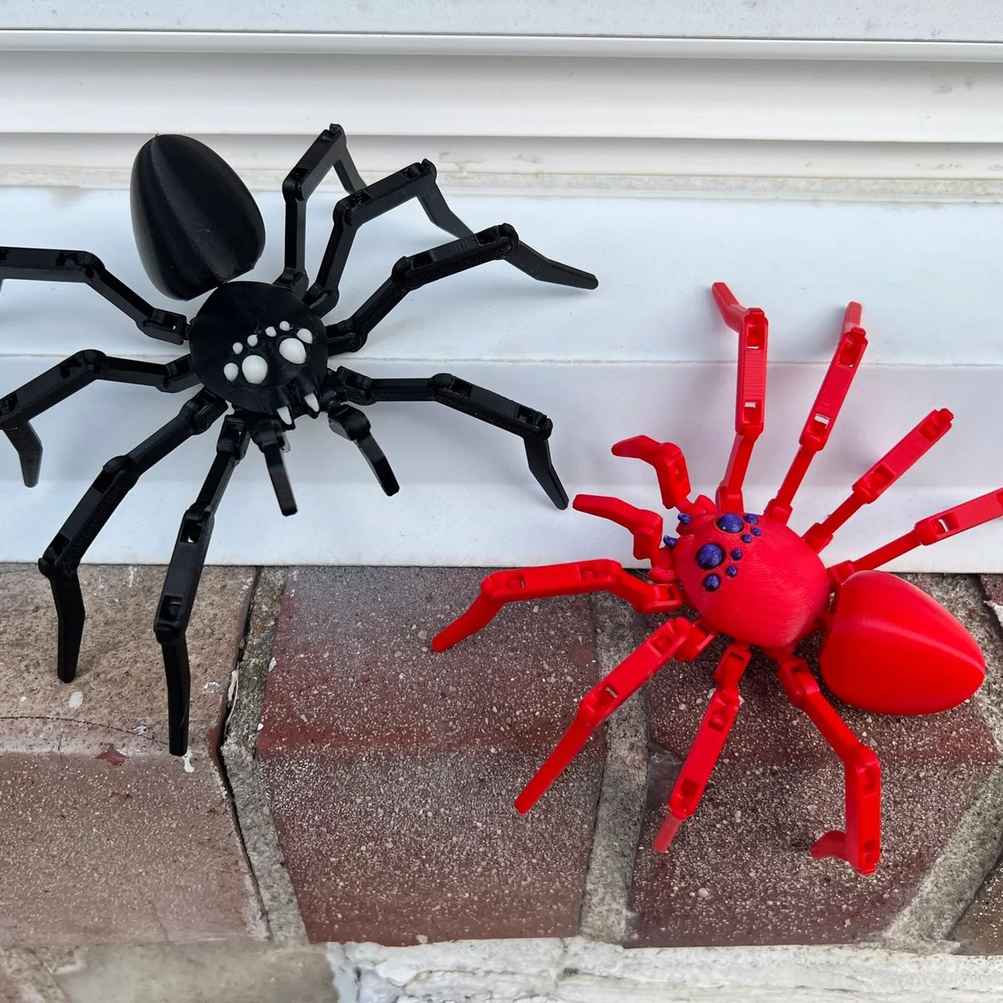 Articulated Spider, 3D Printed Toy, Creepy 3D Printed Spider, Desktop ...