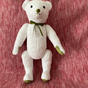 Teddybär handgefertigt & recycled Bild 4