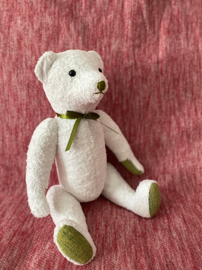 Teddybär handgefertigt & recycled Bild 2