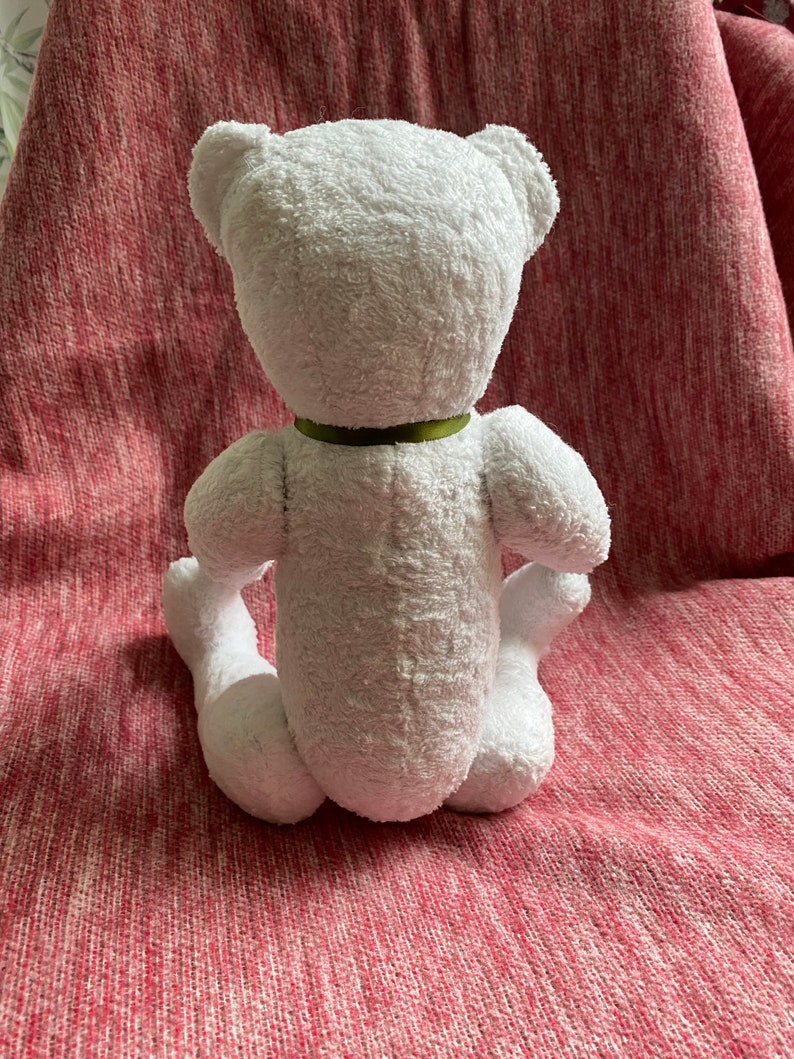 Teddybär handgefertigt & recycled Bild 5
