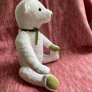 Teddybär handgefertigt & recycled Bild 6