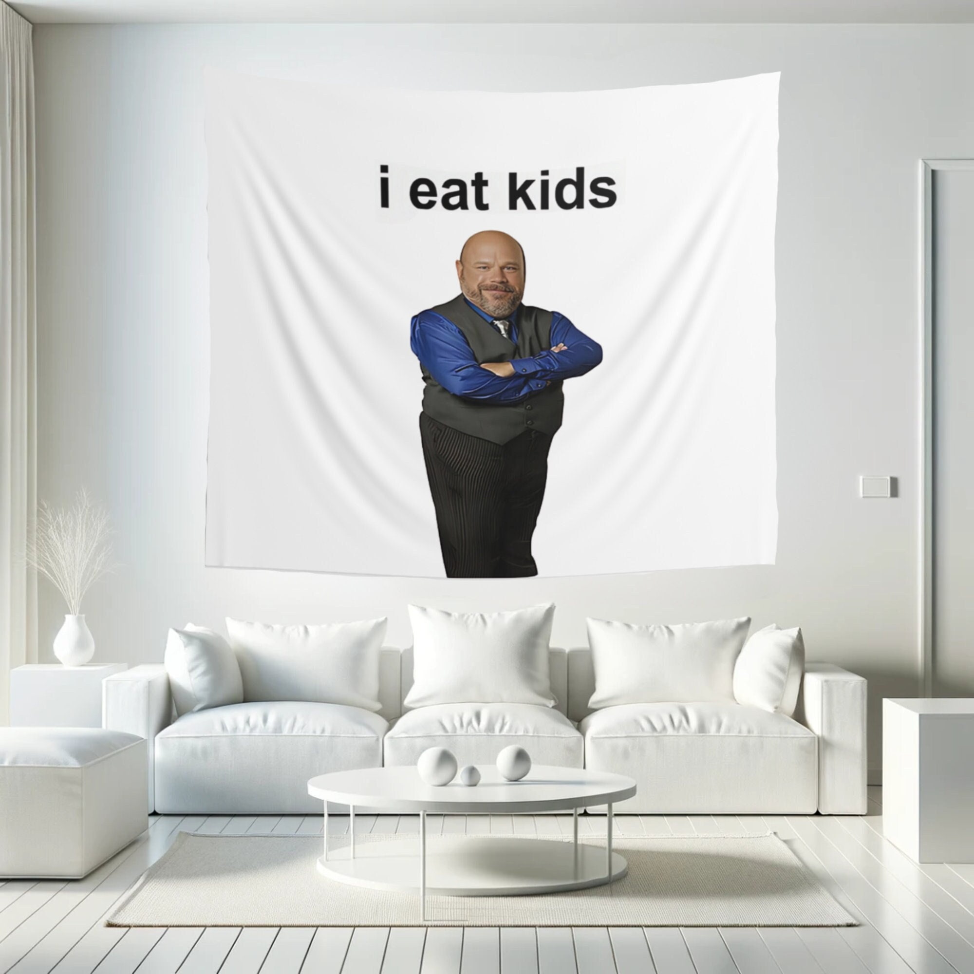 Bertram I Eat Kids Funny Tapestry Jesse Tapestry Funny Meme Tapestries