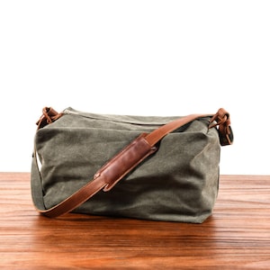 Personalized Canvas Messenger Bag, Canvas Bag, Shoulder Crossbody Bag, Travel bag office bag , Shoulder bag, Rucksack bag , Gift for Him/her