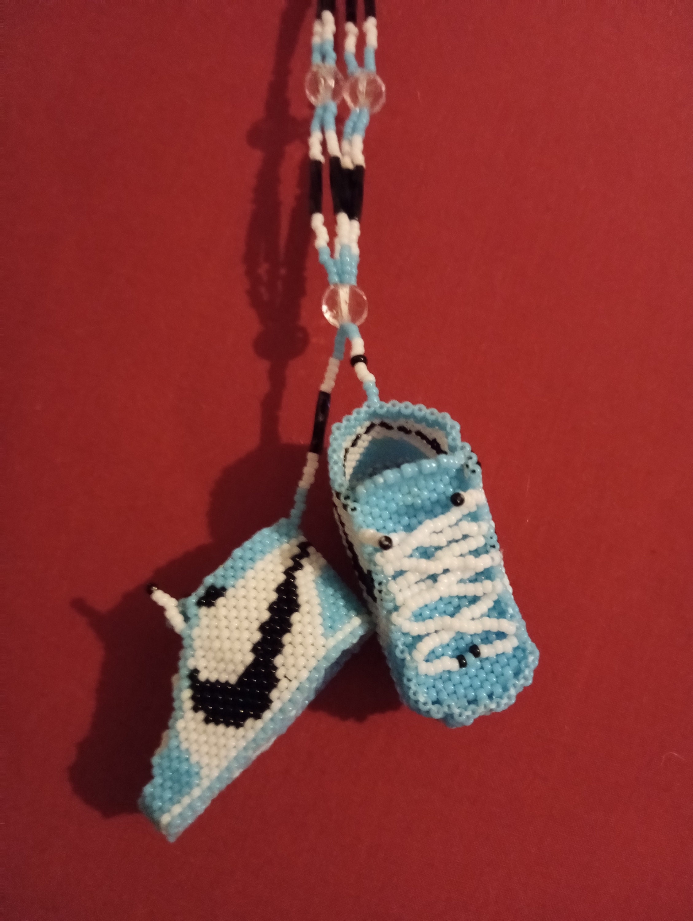 beaded nike shoes