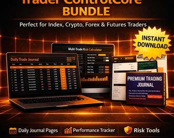 Diario de Trading / Calculadora de Riesgos, Guías de Mercado (Descarga Digital)