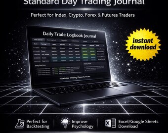 Daily Trading Journal Template | Forex & Crypto Trade Logbook