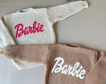 Hot pink barbie sweater hot sale