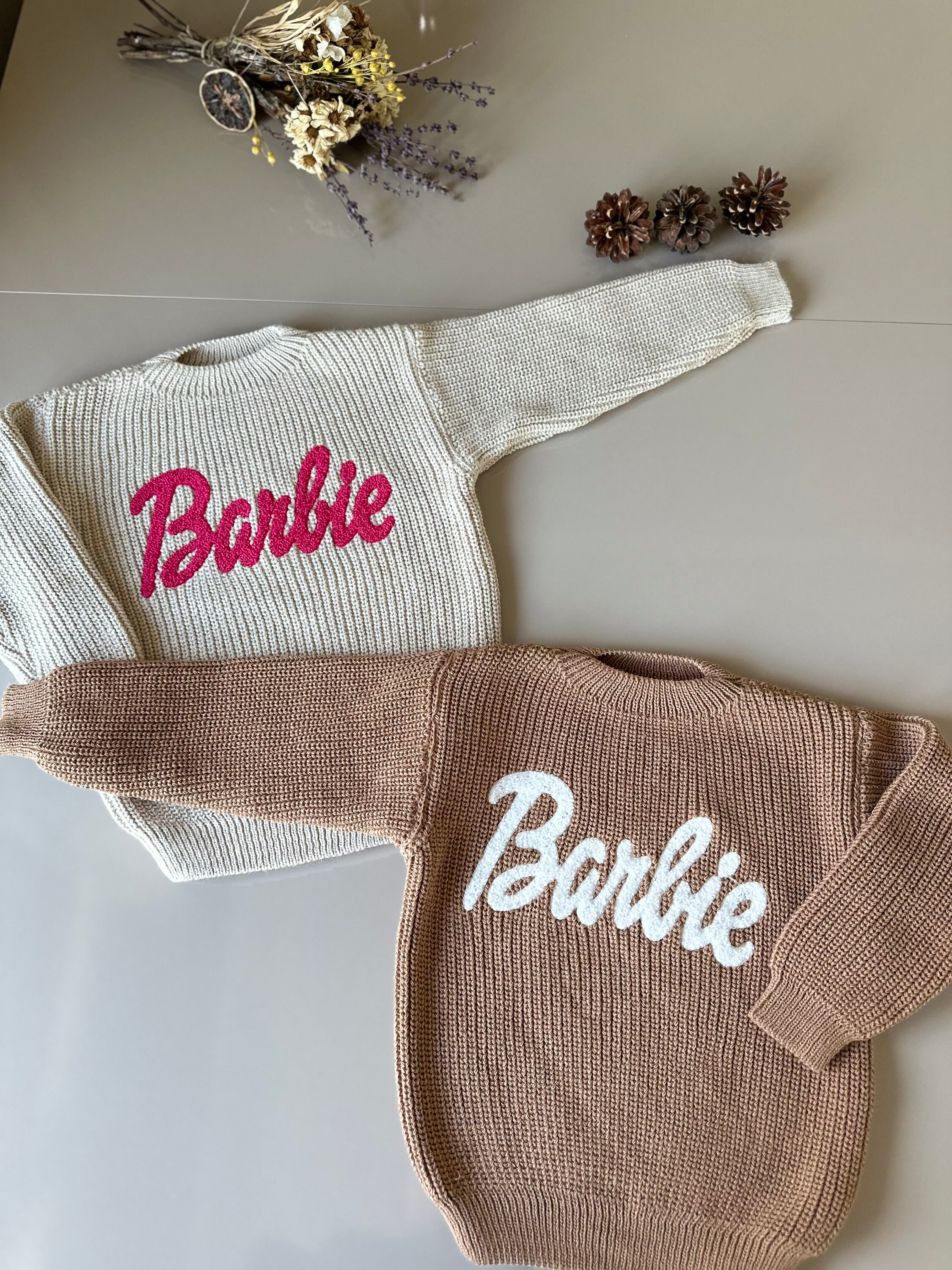 Hot pink barbie sweater deals