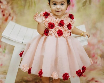 Birthday Tutu Dress, Baby Prom Dress Ball Gown Toddler First Birthday Dress, Girl's Birthday Dress, Tutu Ballerine Fille Photoshoot Dress