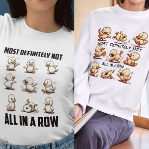 Funny Ducks Not All In a Row Sarcastic PNG Snarky Png Funny Mental Health Cute Duck Png Funny Animal Motivational Sarcasm Trendy Png