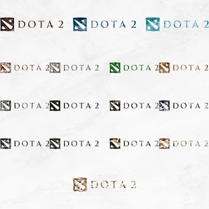 Dota 2 Logo PNG Bundle: Gaming Clipart, High-Resolution (Digital Download)