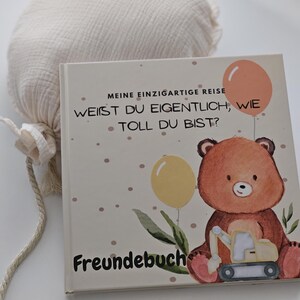 Freundebuch Gänseblümchen, Blumen inkl. Affirmationskarten | Kindergartenfreunde | Schulfreundebuch | Freundschaftsbuch | Tiere|Freundealbum