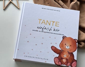 Geschenk für Tante | Erinnerungsbuch Tante personalisiert | Weihnachtsgeschenk für Tante | Gemeinsame Erinnerungen