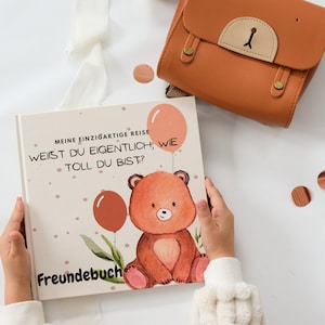 Freundebuch inkl. Affirmationskarten | Kindergartenfreunde | Schulfreundebuch | Freundschaftsbuch | Tiere | Kinderbuch | Freundealbum