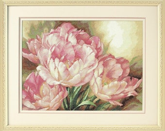 Cross Stitch PDF Pattern Tulip Trio Counted Cross Stitch Pattern  PDF Instant Download