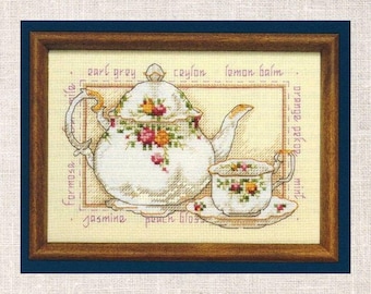 Herbal Delights Cross Stitch PDF Pattern Good Feelings, Cross Stitch Pattern, Instant PDF download