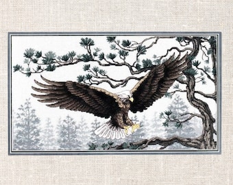Cross Stitch PDF Pattern Majestic Eagle Cross Stitch Pattern Instant PDF download