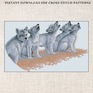 Kreuzstich PDF Muster Soul Music Kreuzstichmuster Welpen Instant PDF download