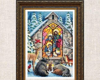 Holy nativity Cross Stitch PDF Pattern Christmas cross stitch Instant PDF download