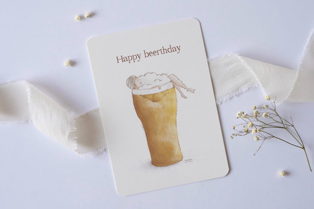 Beer Birthday Card | Funny 