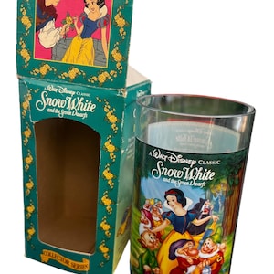 1994 Burger King Coca Cola Disney Collector Series Snow White Plastikowy Kubek Pudełko