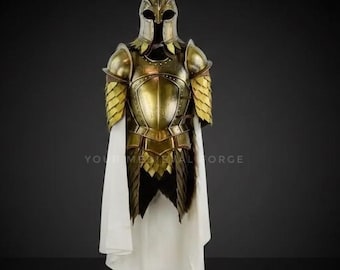 Golden Elven Armor Set | Medieval Fantasy Cosplay Costume