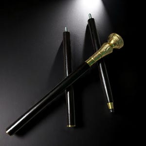 Brass Handle Walking Stick – Handmade Wooden Cane for Men & Women, Comfortable Grip Mobility Aid, Antique Style Support Cane