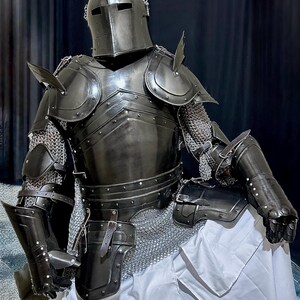 Barbuta Rüstung - Komplettes Set - Ritter für Cosplay LARP Reenactment & Display Bild 15