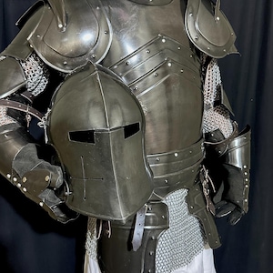 Barbuta Rüstung - Komplettes Set - Ritter für Cosplay LARP Reenactment & Display Bild 8