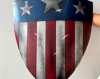 Handmade Steel Captain America Shield | Cosplay, Comic Con Decor