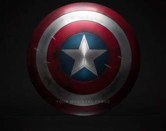Captain America Battle Damaged Shield | Full Aluminium Metal Shield Prop | Superhero Cosplay & Display Replica