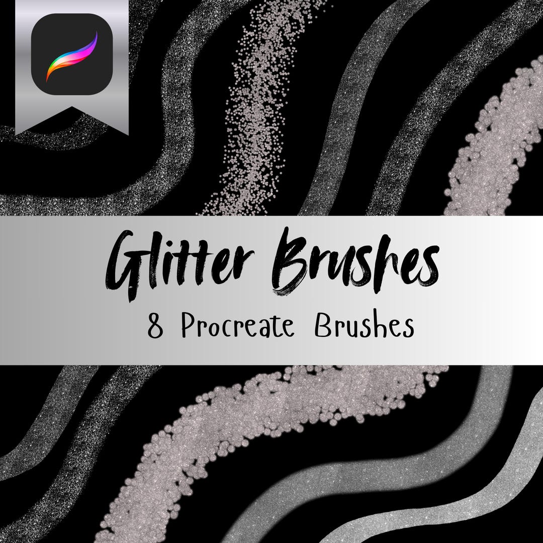 Glitter Brushes for Procreate - Etsy