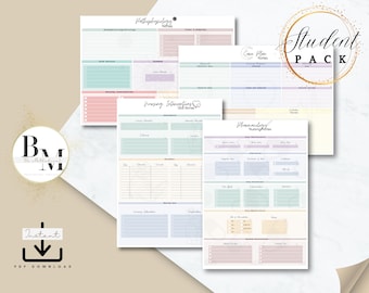 Nursing Student Template Bundle, Pharmacology, Pathophysiology Notes (PDF Download)