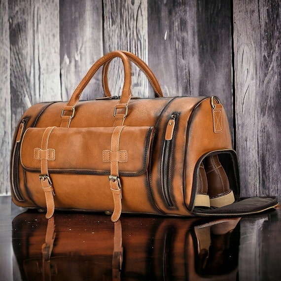 buy travel bags for men ireland Cabin Bag Men's Black Traveling Bag Large Capacity Business Luggage Bag Handbag Shoulder Overnight Bag Fashion Designed for weekend getaways Personalized Leather Full Grain Duffle