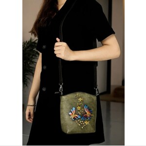 Women Leather Crossbody Phone Bags Small Shoulder Bags Lady Handbag Mobile Phone Bag Pouch Adjustable Strap Coin Purse Wallet Gift For Her