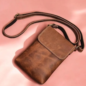 Bolsos de cuero para mujer, bandoleras para teléfono, pequeños bolsos de hombro, bolso de mano para mujer, bolso para teléfono móvil, bolsa con correa ajustable, monedero, billetera, regalo para ella