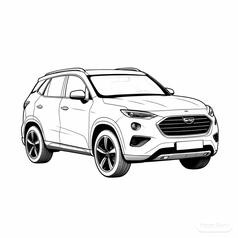 Car Coloring Pages, Automobiles, Printable Pages for Children and